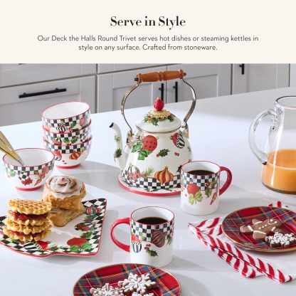 MacKenzie-Childs Deck The Halls Tree Serving Platter - Image 5
