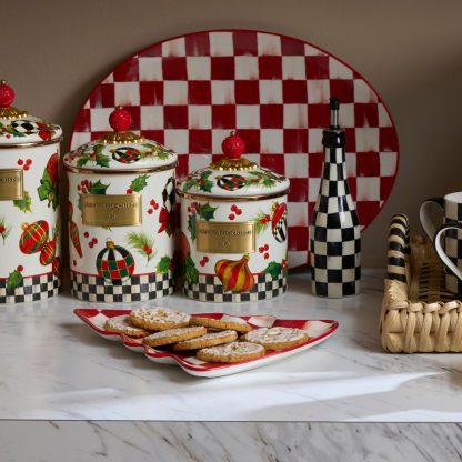 MacKenzie-Childs Deck The Halls Tree Serving Platter - Image 3