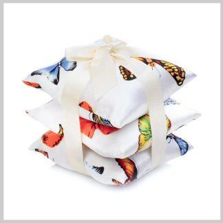 Elizabeth W. Butterfly Silk Sachet Set of 3