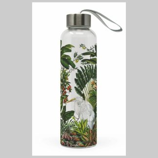 Glass Water Bottle-Egret Island