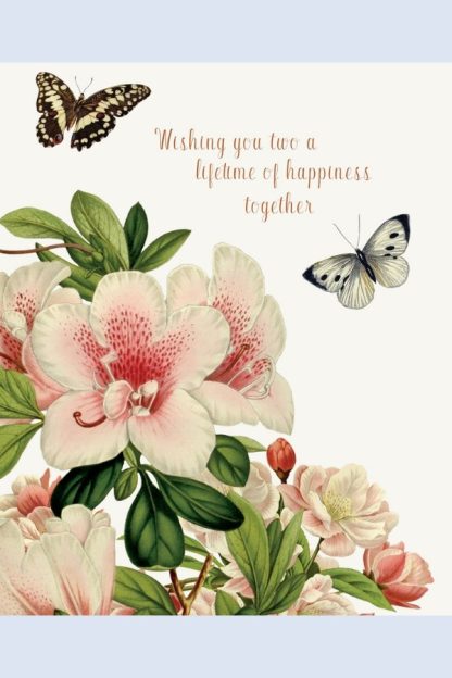 Engagement or Wedding - P. Flynn Designs "Wishing You a Lifetime of Happiness Together"