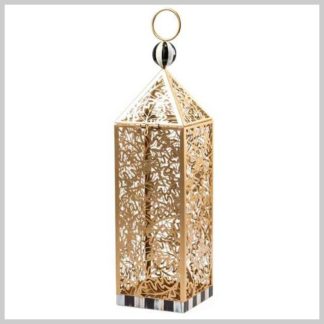 MacKenzie-Childs Fall Collection-Pierced Leaf Lantern-Tall