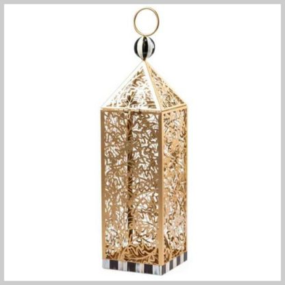 MacKenzie-Childs Fall Collection-Pierced Leaf Lantern-Tall