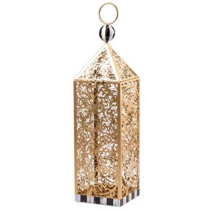 MacKenzie-Childs Fall Collection-Pierced Leaf Lantern-Short