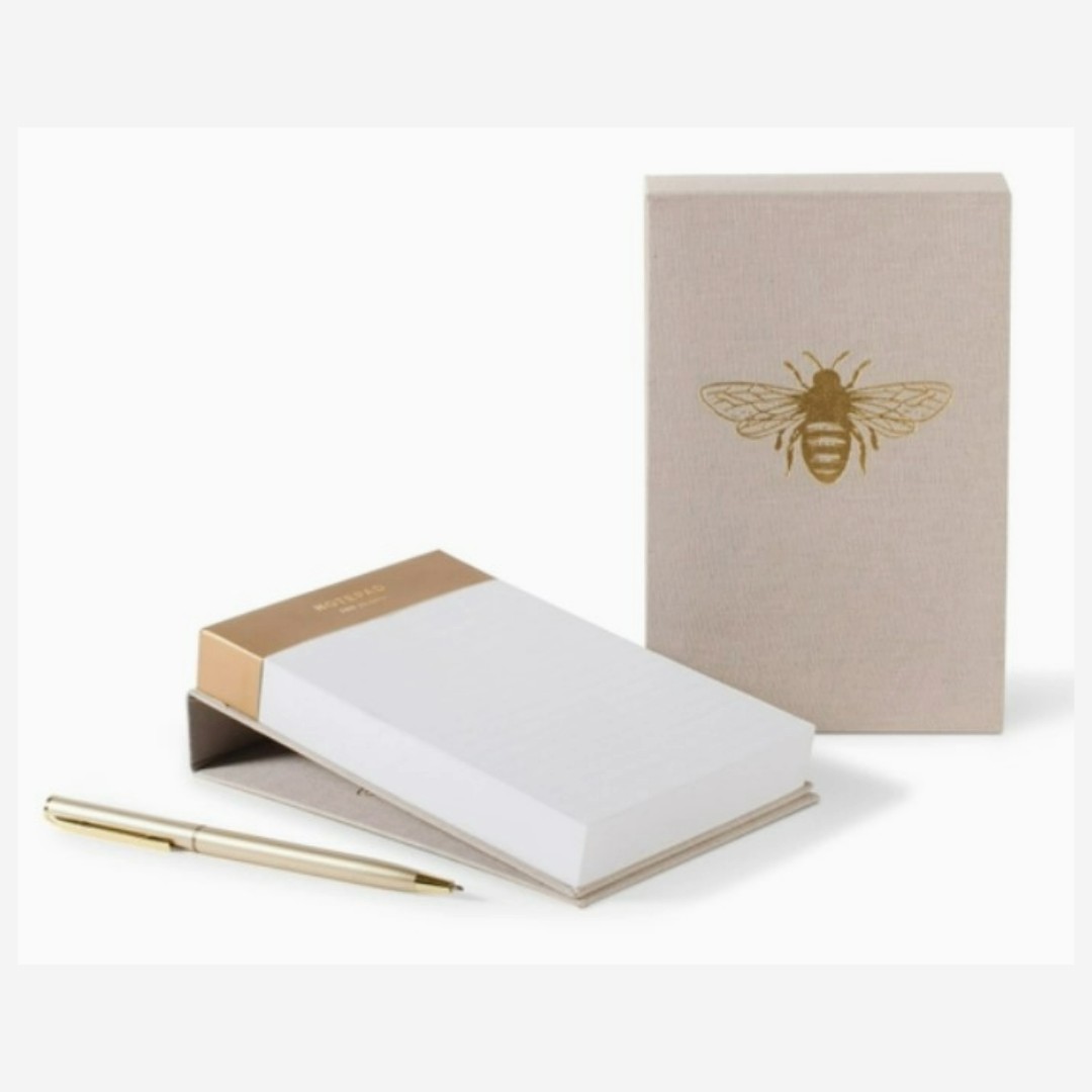 Classic Bee Desktop Notepad - La Petite Maison Blanche - Sequim