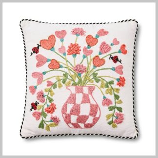 MacKenzie-Childs Hearts Bouquet Pillow