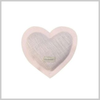 Elizabeth W. Heart Sachet-Pink Linen