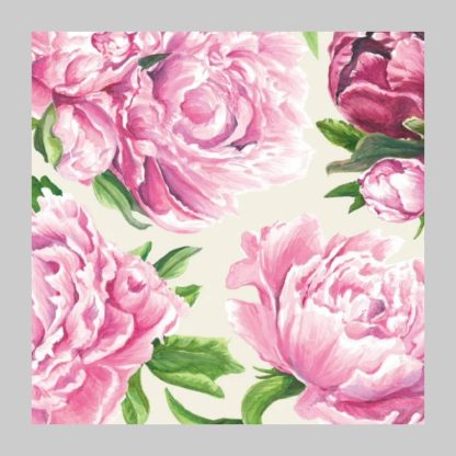 Hester & Cook Peony Cocktail Napkins