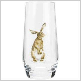 Wrendale Tabletop-High Ball Glass "Rowan the Hare"