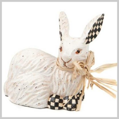 MacKenzie-Childs Hide Nor Hair Sitting Bunny