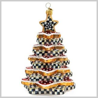 MacKenzie-Childs Holiday- Glass Ornament- Glam Up Tree
