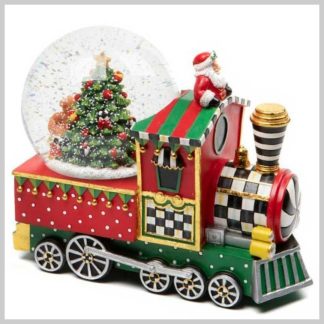 MacKenzie-Childs Holiday- Snow Globe-Toyland Train
