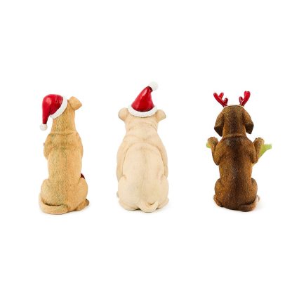MacKenzie-Childs Check It Out Joy Dog Figurine Set of 3 - Image 2