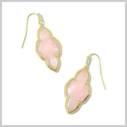 Kendra Scott Abbie Drop Earrings Gold Rose