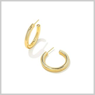 Kendra Scott Colette Hoop Earrings-Gold