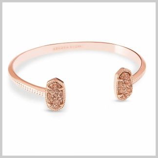 Kendra Scott Elton Bracelet in Rose Gold with Drusy