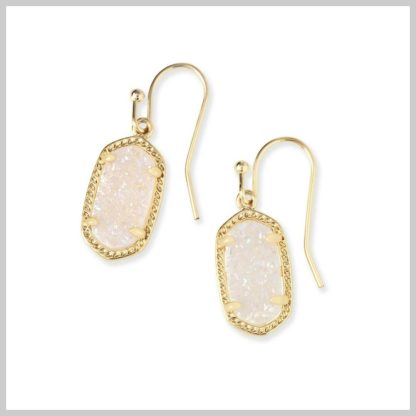 Kendra Scott Lee Earring Gold Iridescent Drusy