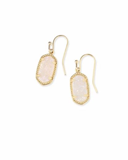 Kendra Scott Lee Earring Gold Iridescent Drusy - Image 2