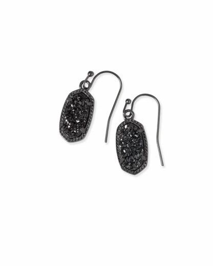 Kendra Scott Lee Earrings in Gunmetal and Black Drusy - Image 2
