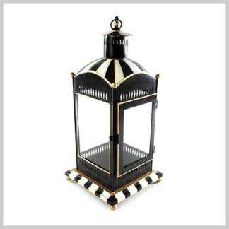 MacKenzie-Childs Courtly Stripe Large Candle Lantern