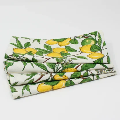 Mahogany Lemon Grove Cloth Napkins Set of 4