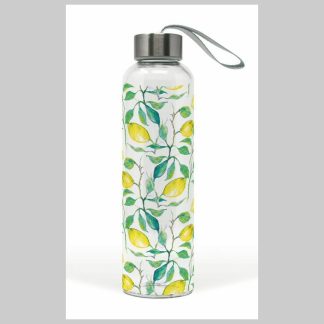 Glass Water Bottle-Lemon Tree