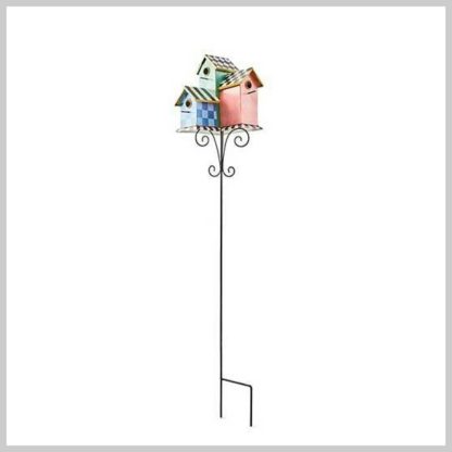 MacKenzie-Childs Birdhouse Condo Garden Stake