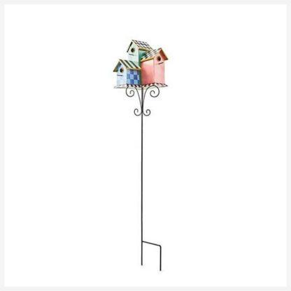 MacKenzie-Childs Birdhouse Condo Garden Stake