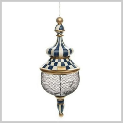 MacKenzie-Childs Bird Feeder "Royal Check"