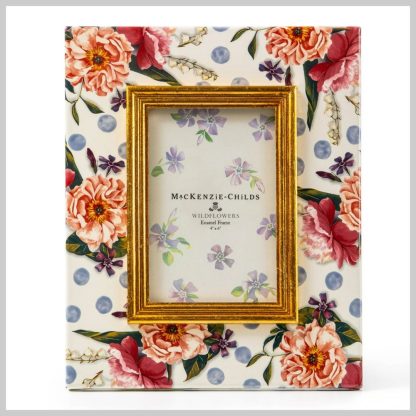 MacKenzie-Childs Frame, Wildflowers Blue 4x6
