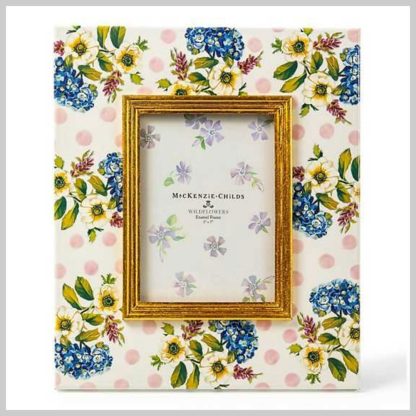 MacKenzie-Childs Wildflowers Pink 5x7 Frame
