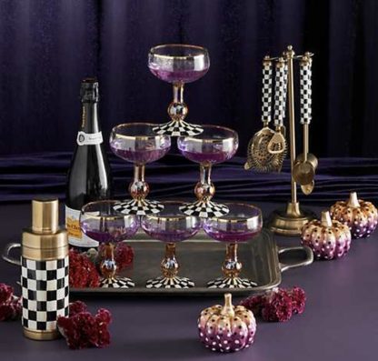 MacKEnzie Childs Courtly Check Gold Bar Tool Set