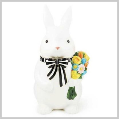 MacKenzie-Childs Calico Bunny Cookie Jar