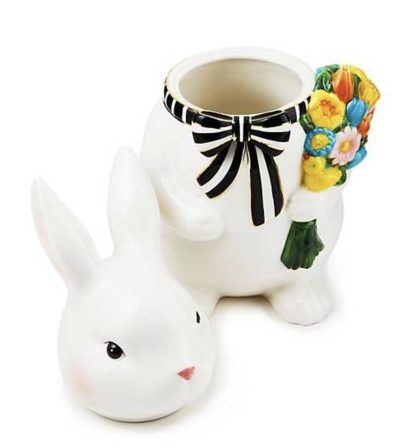 MacKenzie-Childs Calico Bunny Cookie Jar - Image 3