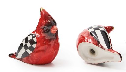 MacKenzie Childs Cardinal Toile Salt & Pepper Set