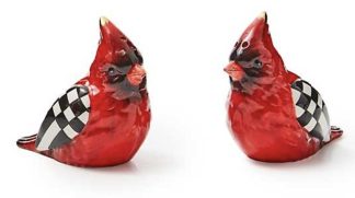 MacKenzie Childs Cardinal Toile Salt & Pepper Set