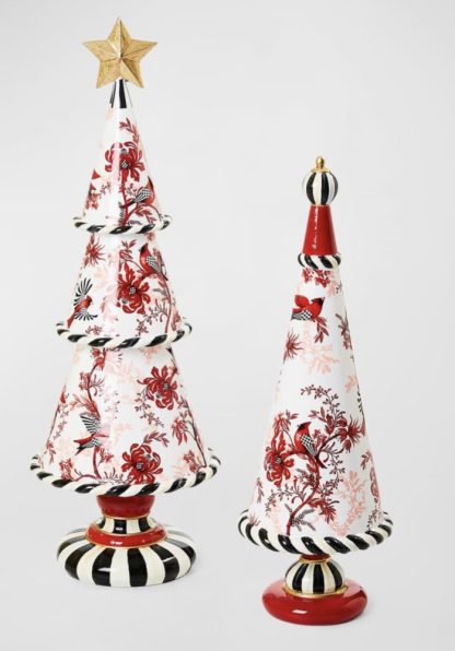 MacKenzie Childs Cardinal Toile Tiered Tree