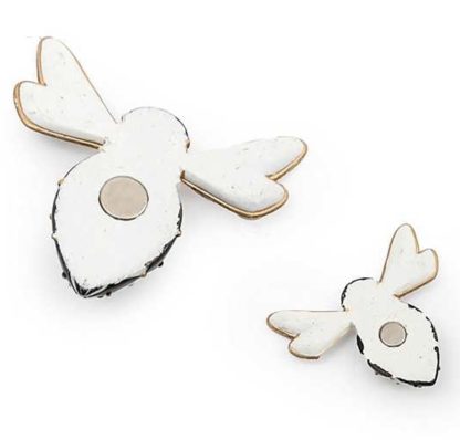 MacKenzie Childs Courtly Check Bee Magnets