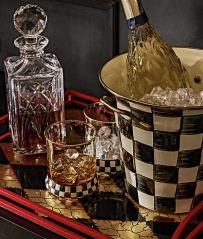 MacKenzie Childs Courtly Check Wine Cooler
