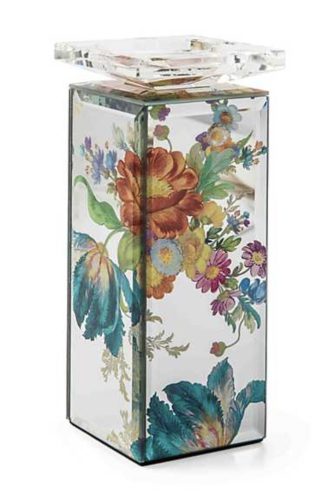 MacKenzie Childs Flower Market Reflections Tall Candle Holder