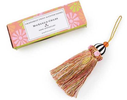 MacKenzie Childs Grapefruit Twist Scented Tassel