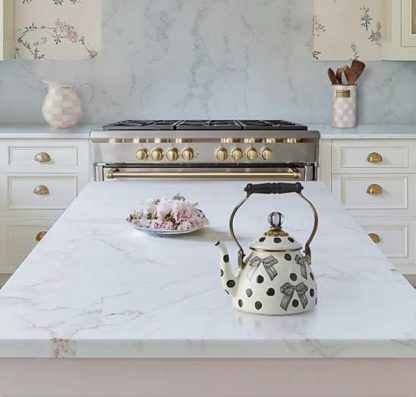 MacKenzie Childs Pretty As A Bow Tea Kettle