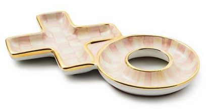 MacKenzie Childs Rosy XO Dish
