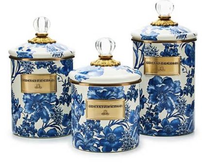 MacKenzie Childs Royal English Garden Small Canister