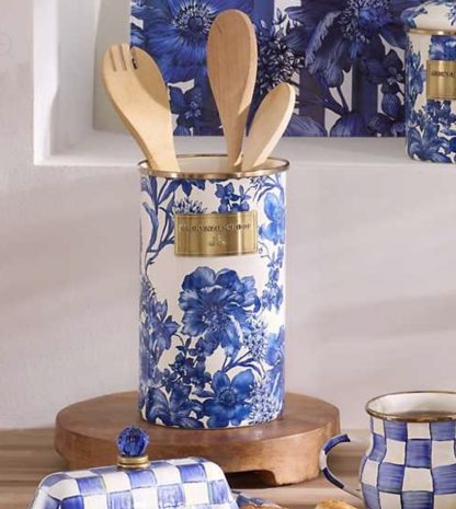 MacKenzie Childs Royal English Utensil Holder