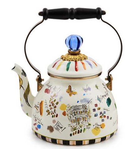 MacKenzie Childs Sketchbook 2 Qt Tea Kettle