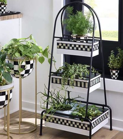 MacKenzie Childs Spectator 3 Tier Planter