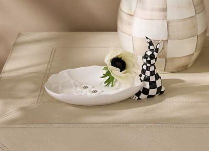 MacKenzie Childs White Rabbit Trinket Tray