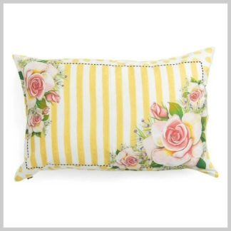 MacKenzie-Childs Wildflowers Yellow Lumbar Pillow