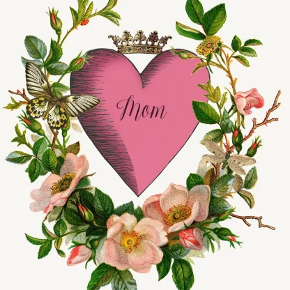 Mom - P. Flynn Designs "Mom in Pink Heart"